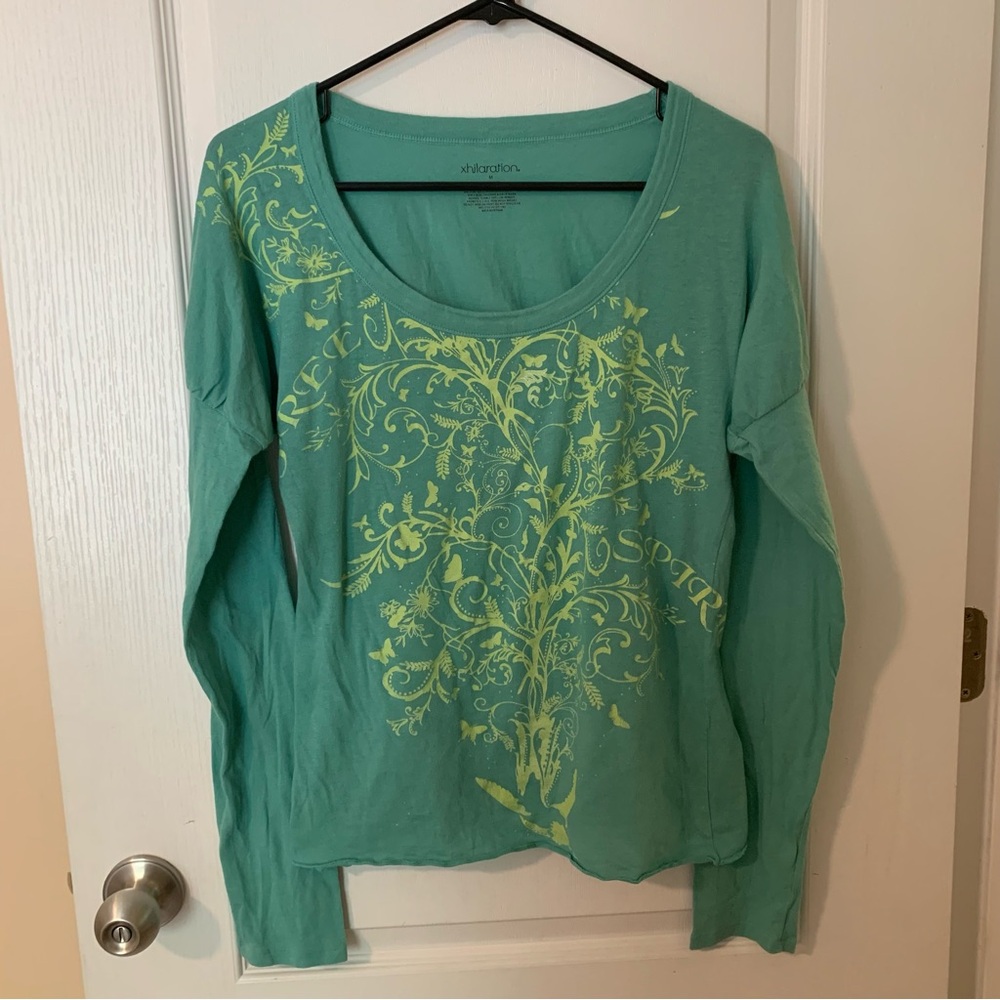 Xhilaration floral butterfly patterned sleep top